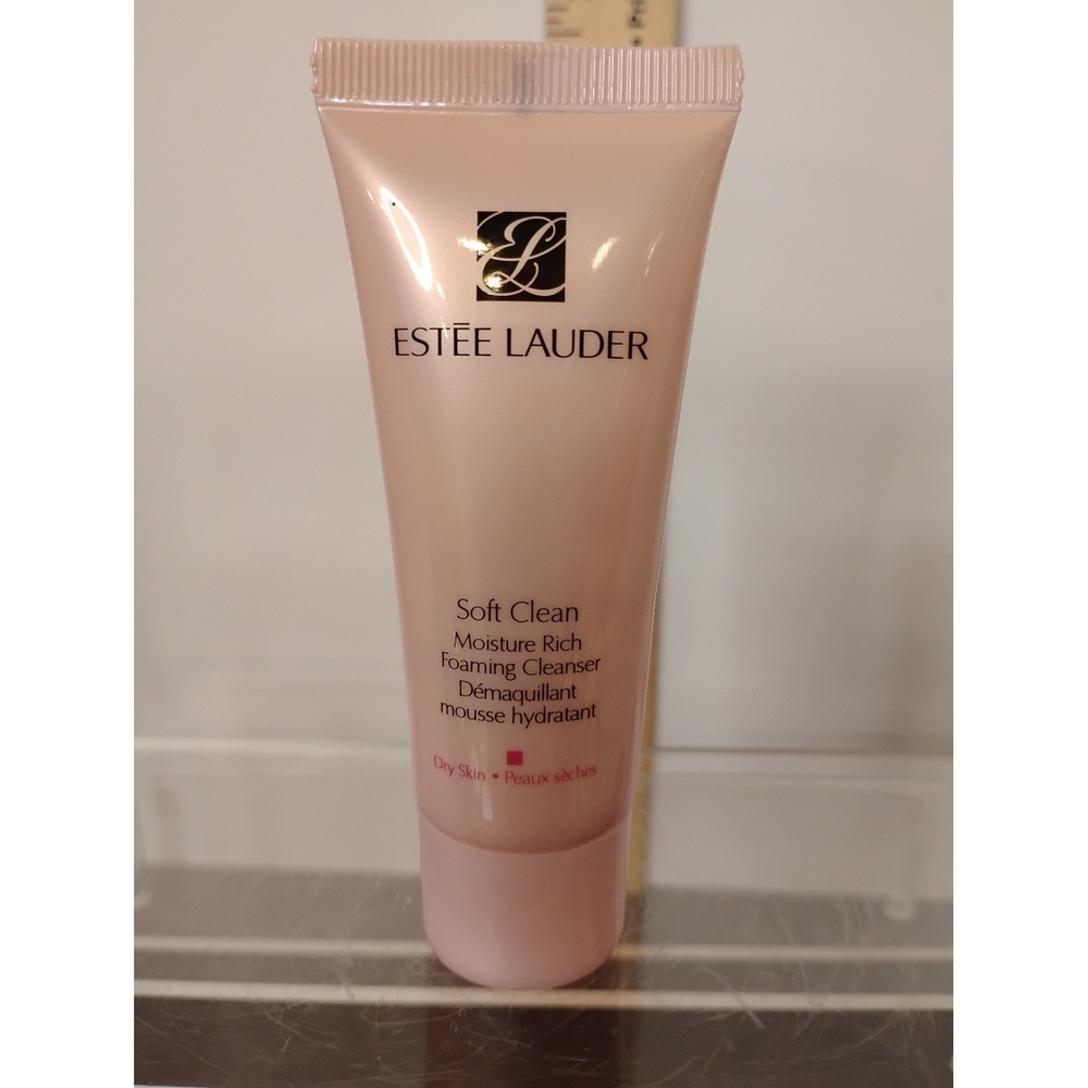 Estee Lauder Soft Clean Moisture Rich Foaming Cleanser Dry Skin 1oz 30ml Travel